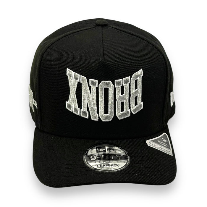"BRONX UPSIDE DOWN " (BLACK) "9FIFTY AFRAME" NEW ERA SNAPBACK