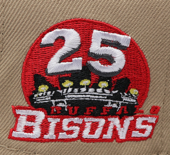 BUFFALO BISONS (CAMEL) (25TH ANN) NEW ERA 59FIFTY FITTED