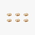 A gold pack of butterfly earring backs color:null|gold