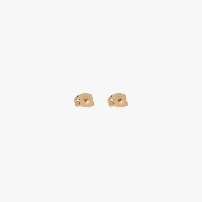 A pair of gold butterfly earring backings [pair] color:null|gold