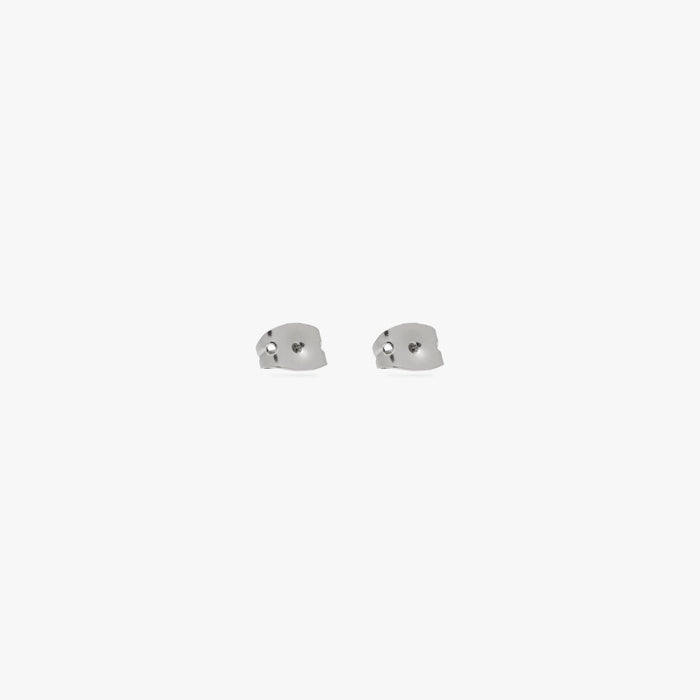 A 6 pack of silver butterfly earring backings [pair] color:null|silver