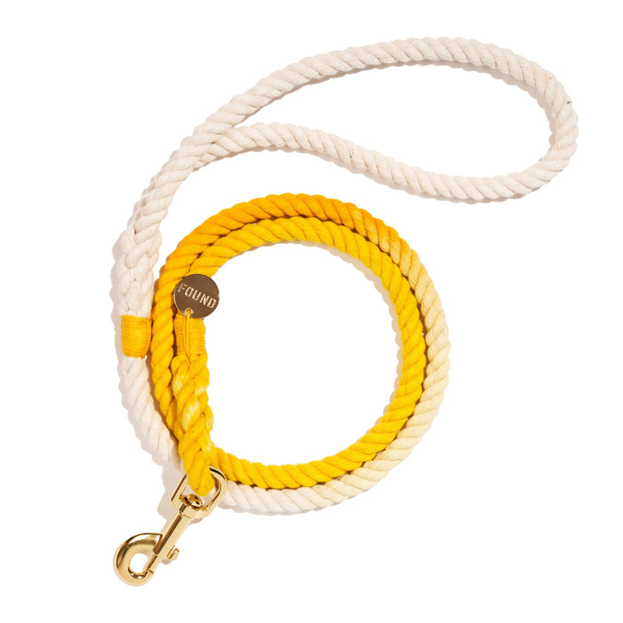 Butterscotch Cotton Rope Dog Leash, Standard - 5FTStandard 5ft LeadsFound My AnimalMedium