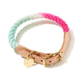 California Cotton Rope & Leather Cat & Dog CollarDog CollarsFound My AnimalXS