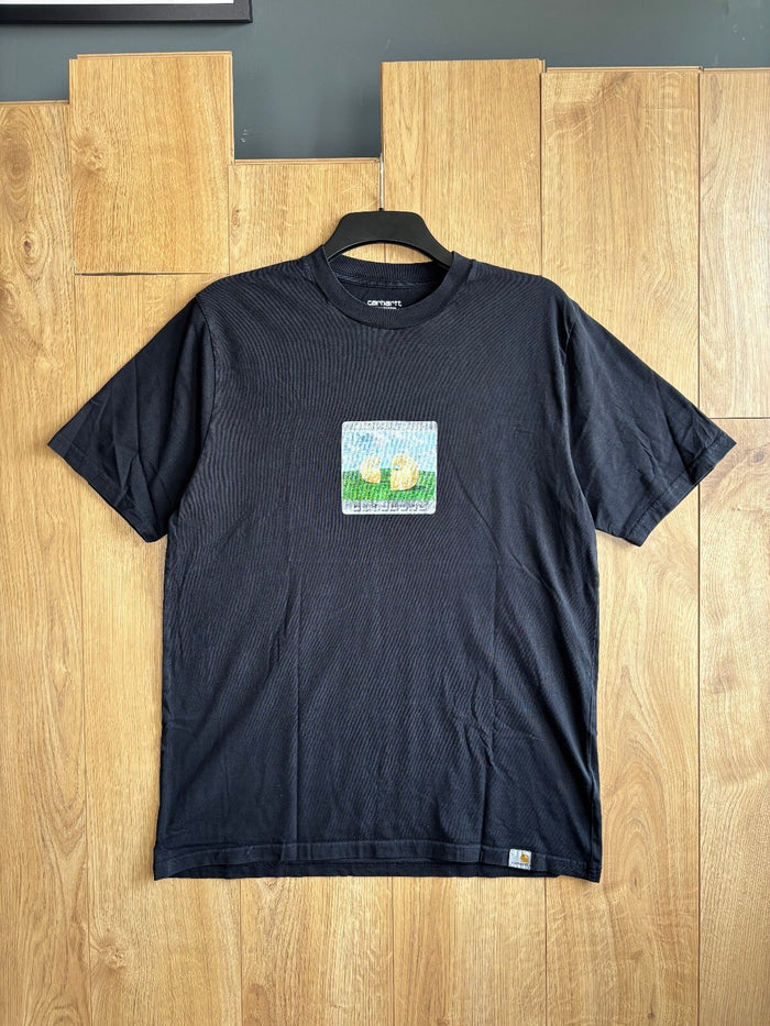 Carhartt WIP Black Graphic T Shirt XL Cotton Short Sleeve