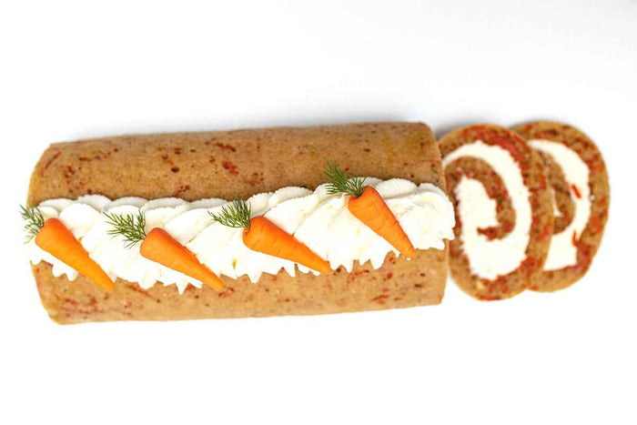 Carrot Cake Roulade by Crumble Crate