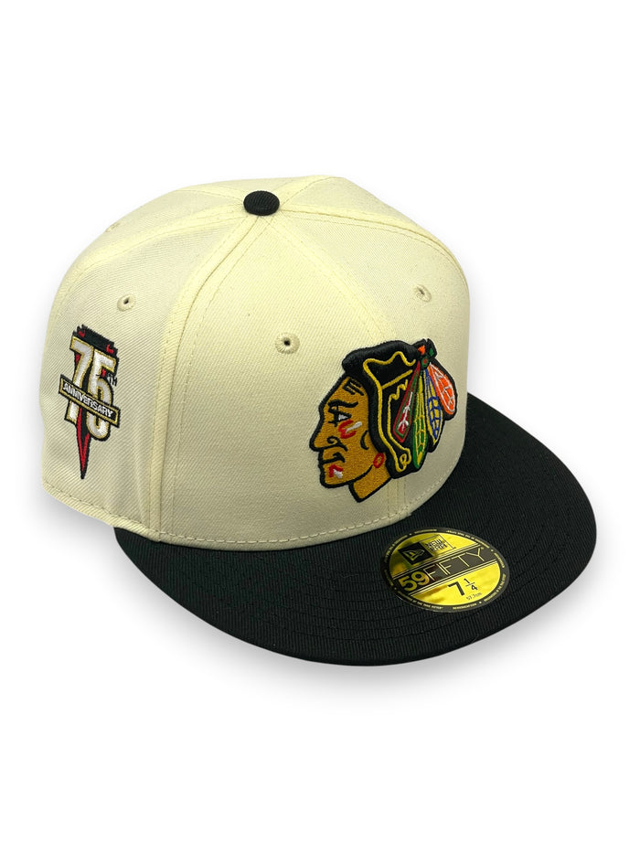 CHICAGO BLACKHAWKS (OFF-WHITE)(75TH ANNIVERSARY) 59FIFTY FITTED