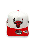 CHICAGO BULLS (WHITE) "9FIFTY AFRAME" NEW ERA SNAPBACK