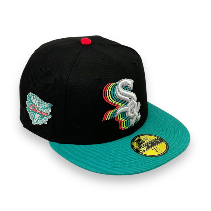 CHICAGO WHITESOX (BLACK/TEAL) "CHICAGO 1949-1959" NEW ERA 59FIFTY FITTED