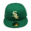 CHICAGO WHITESOX (GREEN) "2005 WORLDSERIES" NEW ERA 59FIFTY FITTED ( LEMON UNDER VISOR