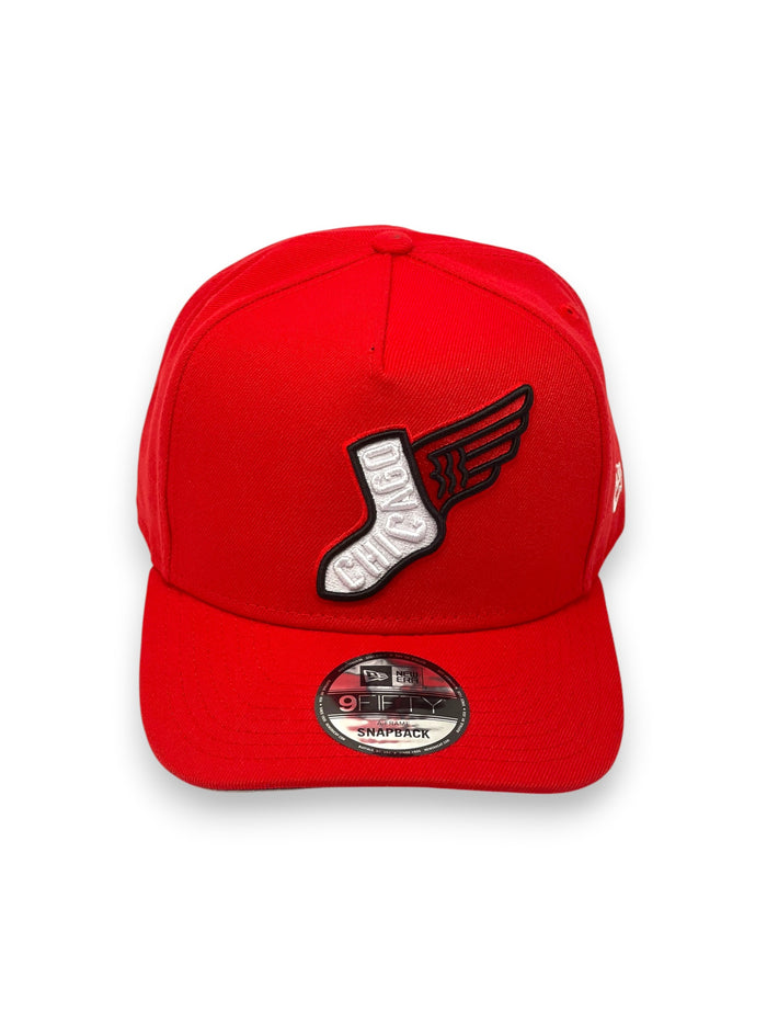 CHICAGO WHITESOX (RED) (PRI LOGO) A-FRAME TRUCKER MESH NEW ERA 9FIFTY SNAPBACK