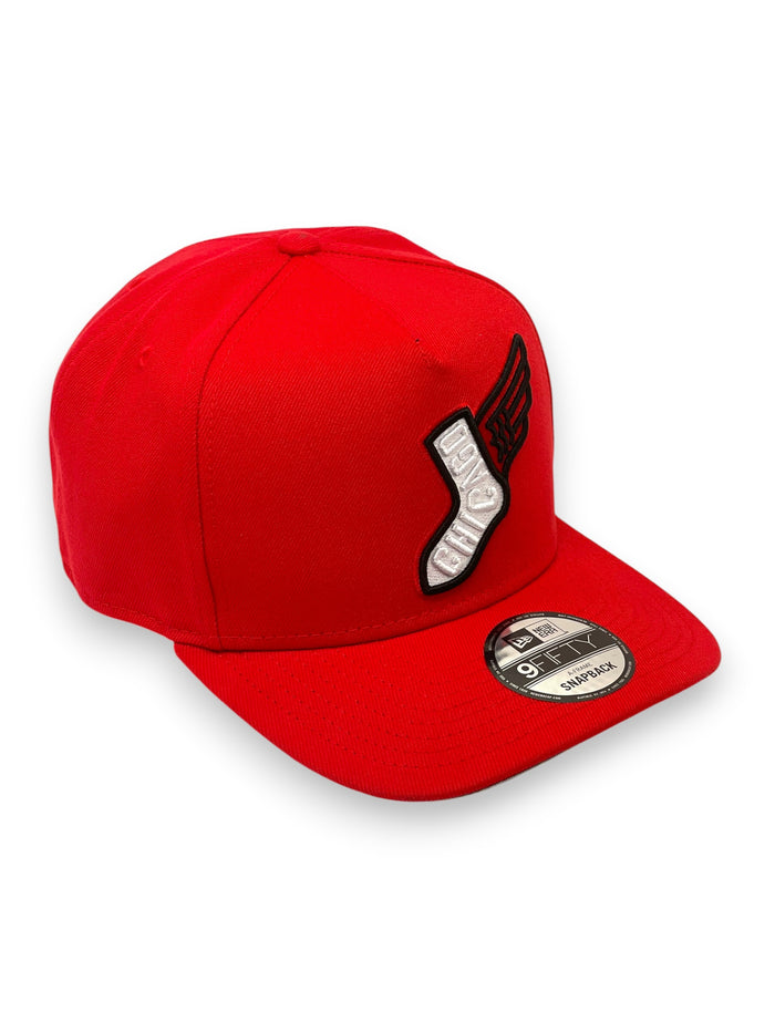 CHICAGO WHITESOX (RED) (PRI LOGO) A-FRAME TRUCKER MESH NEW ERA 9FIFTY SNAPBACK