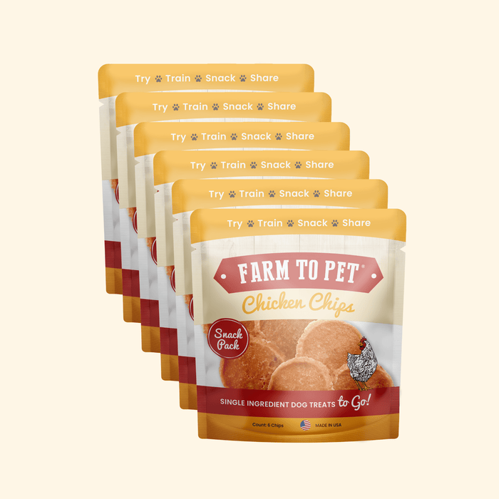 Chicken Chips Snack Pack Bundles | Dog Party Favors & Training TreatsDog TreatsFound My Animal6 Pack