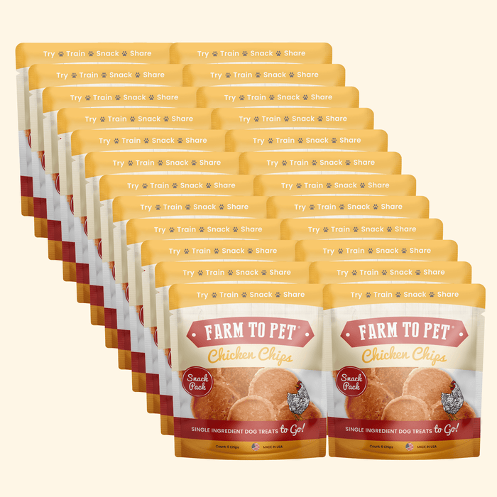 Chicken Chips Snack Pack Bundles | Dog Party Favors & Training TreatsDog TreatsFound My Animal24 Pack