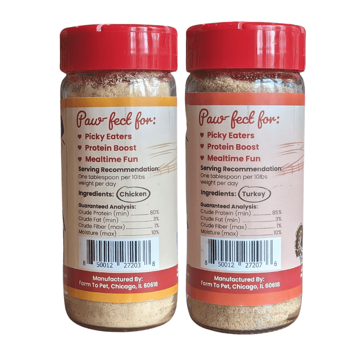 Chicken & Turkey Dog Food Topper BundleDog TreatsFound My Animal