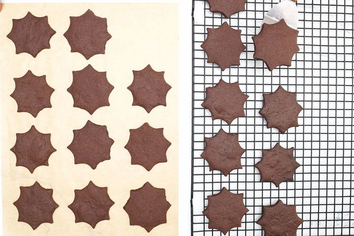 Chocolate Spiderweb Cookies