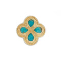 Chrysocolla Clover Ring