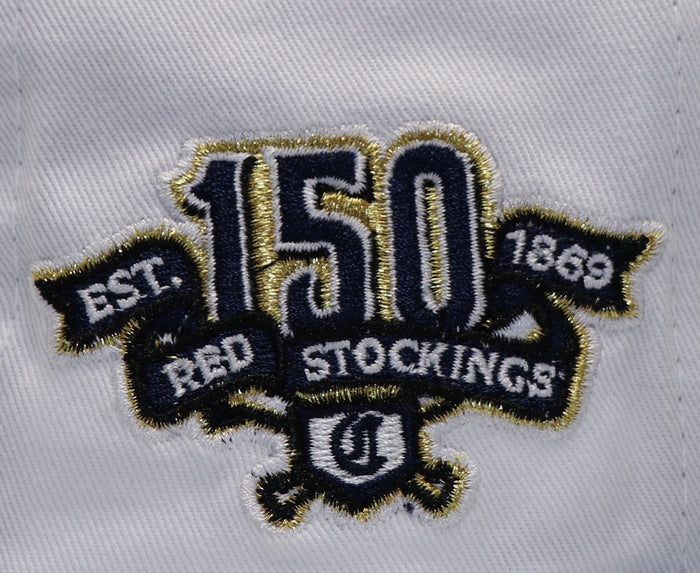 CINCINATTI REDS "150TH ANNIVERSARY" 59FIFTY FITTED (GOLD UNDER VISOR)