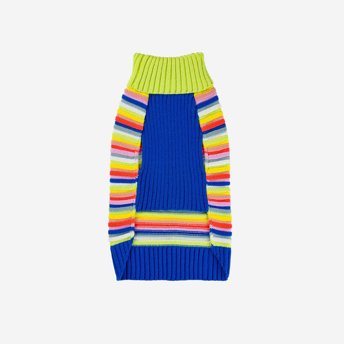 Circus Stripe Dog SweaterFound My AnimalRainbow