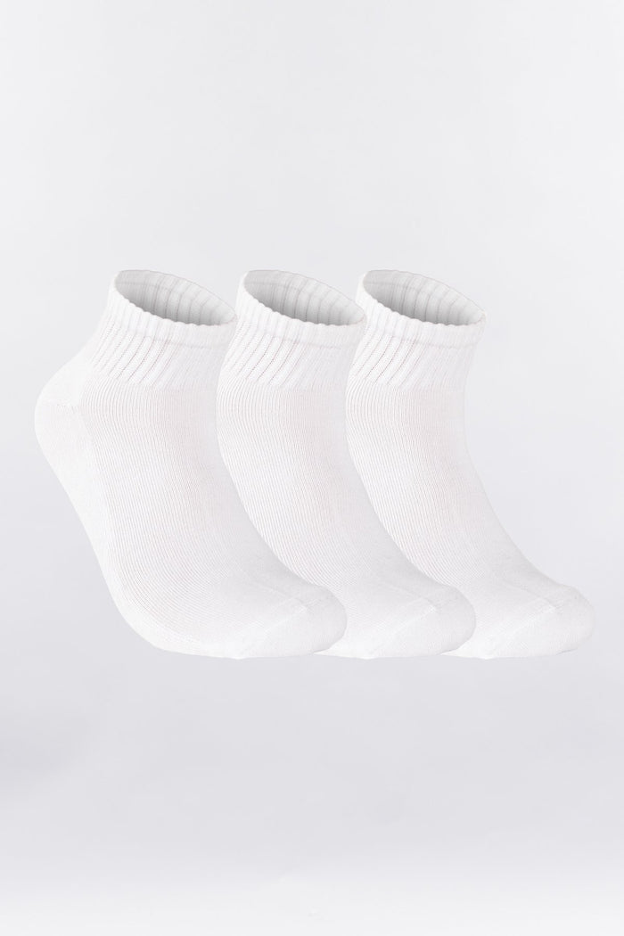 CITY LAB ANKLE WHITE SOCK - (3 PACK)
