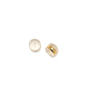 Clear Earring Backs. Two backings in clear silicone and gold.