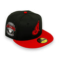 CLEVELAND INDIANS (BLACK/RED) JACOBS FIELD "INAUGURAL 1994" NEW ERA 59FIFTY FITTED