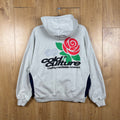 Cold Culture Worldwide Rose Hoodie Grey Oversized Pullover Size S