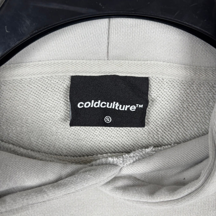 Cold Culture Worldwide Rose Hoodie Grey Oversized Pullover Size S