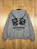 Cold Culture x Black Dice Grey Graphic Hoodie Size Medium