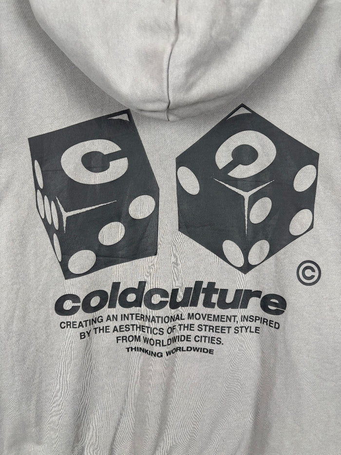 Cold Culture x Black Dice Grey Graphic Hoodie Size Medium