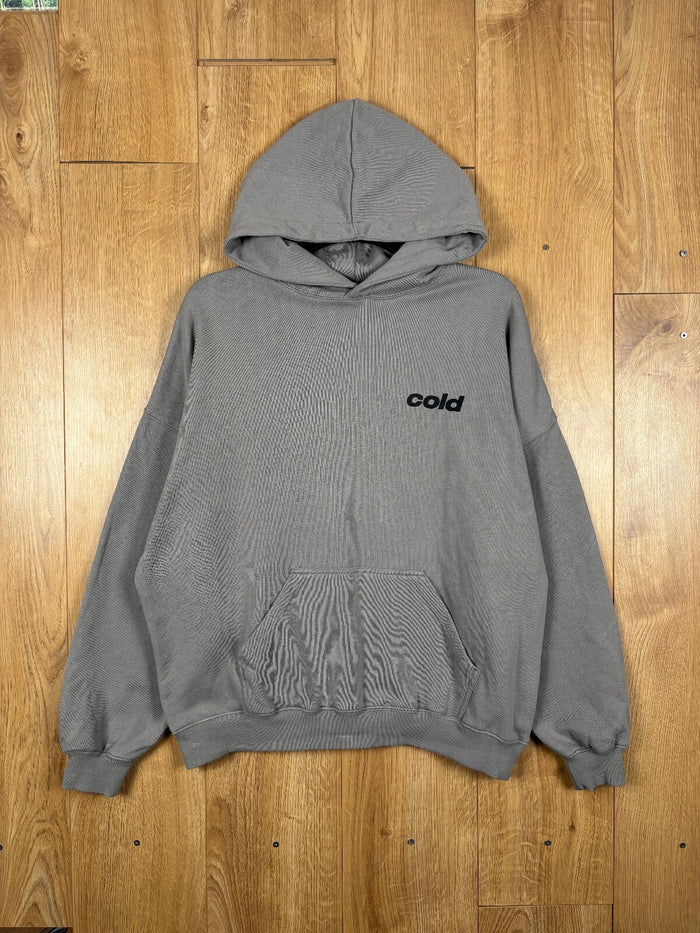 Cold Culture x Black Dice Grey Graphic Hoodie Size Medium
