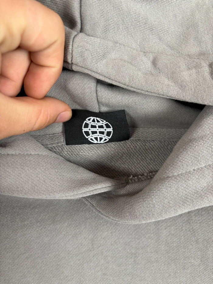 Cold Culture x Black Dice Grey Graphic Hoodie Size Medium
