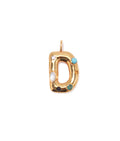 Confetti Letter “D” Charm