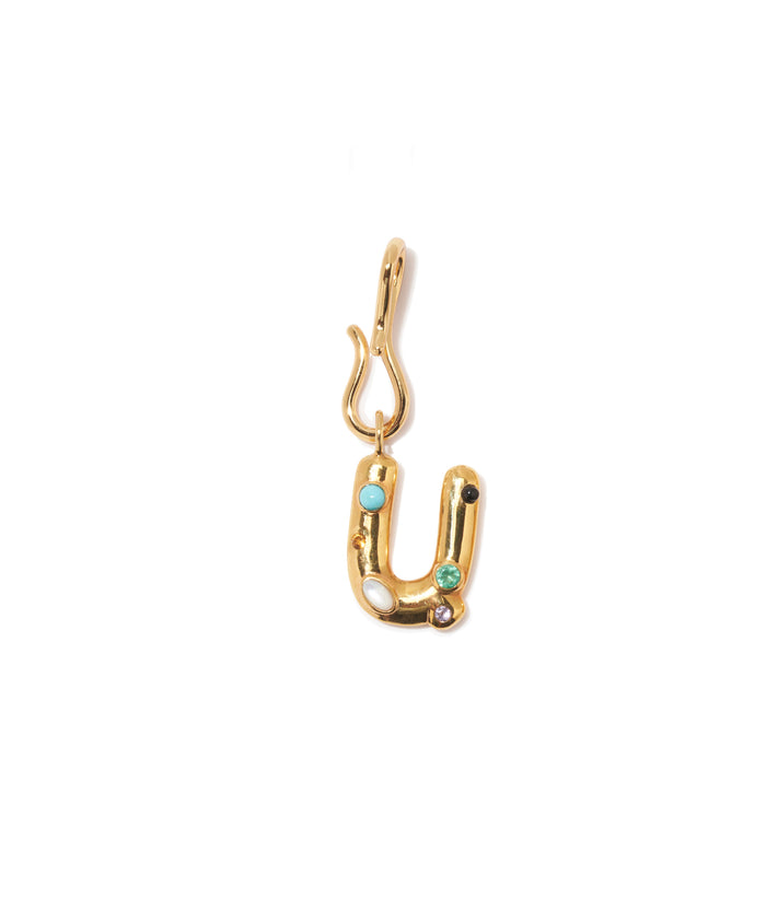 Confetti Letter “U” Mood Charm
