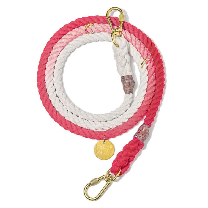 Coral Ombre Cotton Rope Dog Leash by Found My Animal | Adjustable & HandcraftedShop LeashesFound My AnimalS