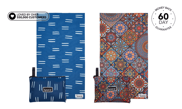 Couples Combo - Recycled Sand Free Beach Towel