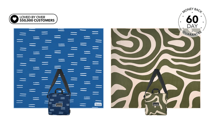 Couples Combo - Recycled XL Sand Free Beach Blanket