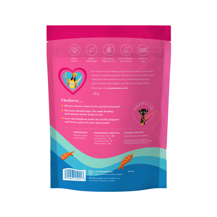 Crunchy Jerky Dog Treats - Snappin' SalmonDog TreatsFound My Animal