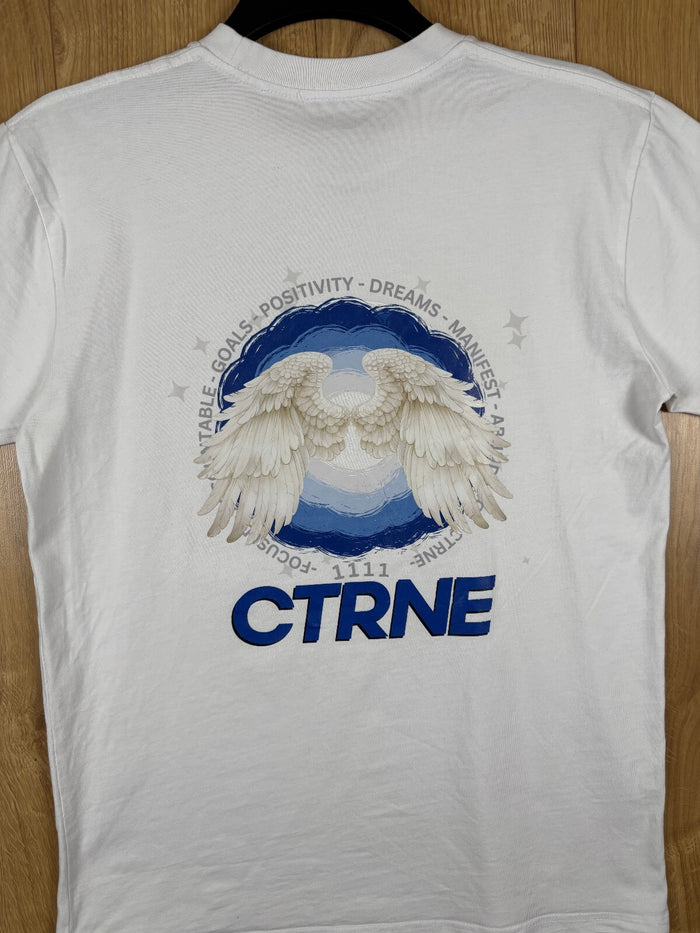 CTRNE Angel Wings Graphic T Shirt White Medium