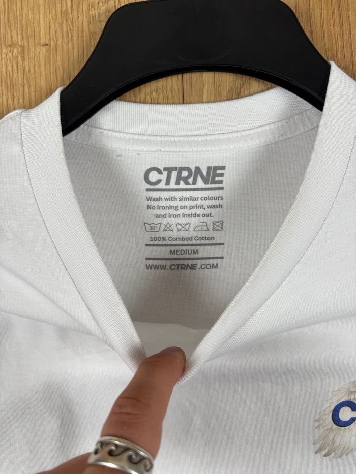 CTRNE Angel Wings Graphic T Shirt White Medium