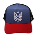CULT MESH TRUCKER (BLUE / RED) SNAPBACK