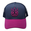 CULT MESH TRUCKER (NAVY/PINK) SNAPBACK