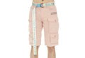 CULT OF INDIVIDUALITY RIDGED CARGO SHORT W/BELT IN SALMON