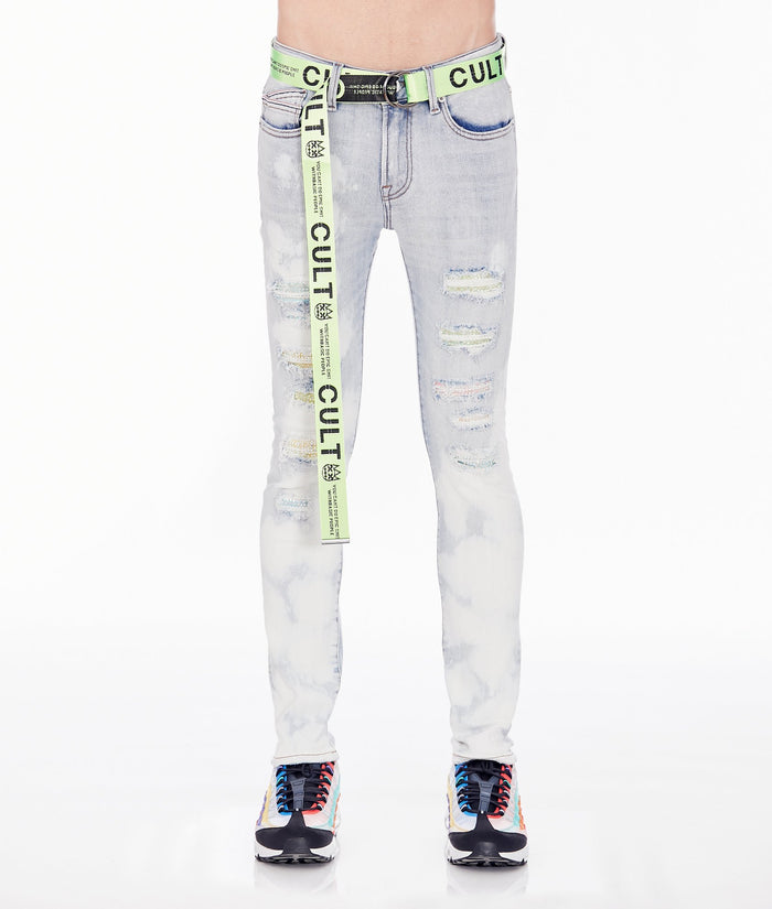 CULT PUNK SUPER SKINNY IN BLEACH