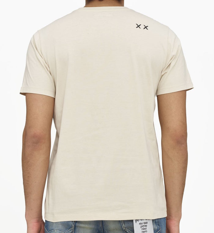 CULT "SPIRAL" IN CREAM TEE