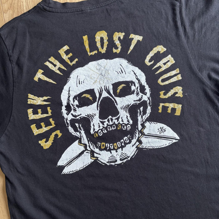 Cutback Co Skull Graphic T Shirt Black Medium
