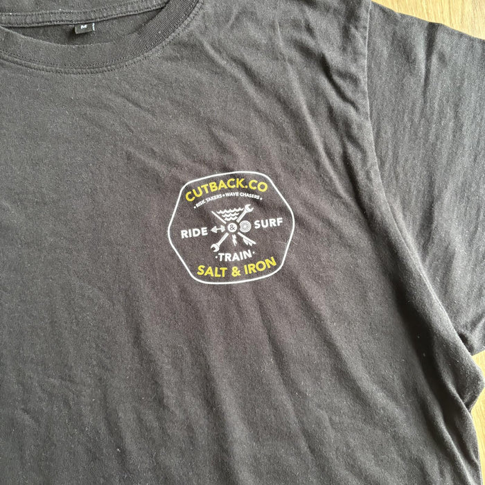Cutback Co Skull Graphic T Shirt Black Medium