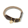 Dark Tan Up-Cycled Rope Cat & Dog CollarDog CollarsFound My AnimalXS