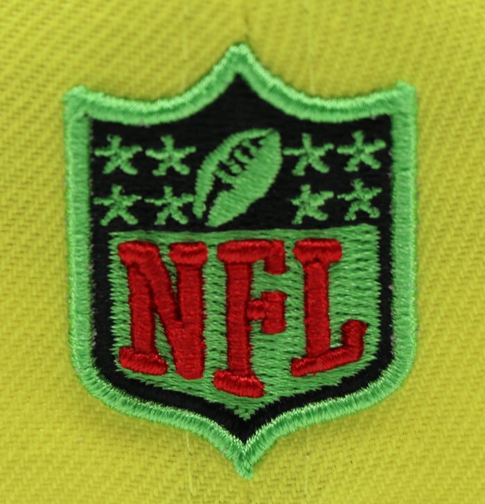 DENVER BRONCOS "FERRARI)(50TH ANNIVERSARY ) NEW ERA 59FIFTY FITTED (ISLAND GREEN UNDER VISOR)