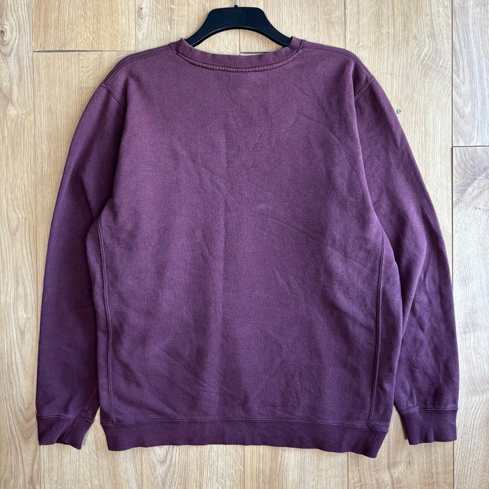 Diamond Supply Co Diamond Spell Out Crewneck Sweatshirt Burgundy Size M