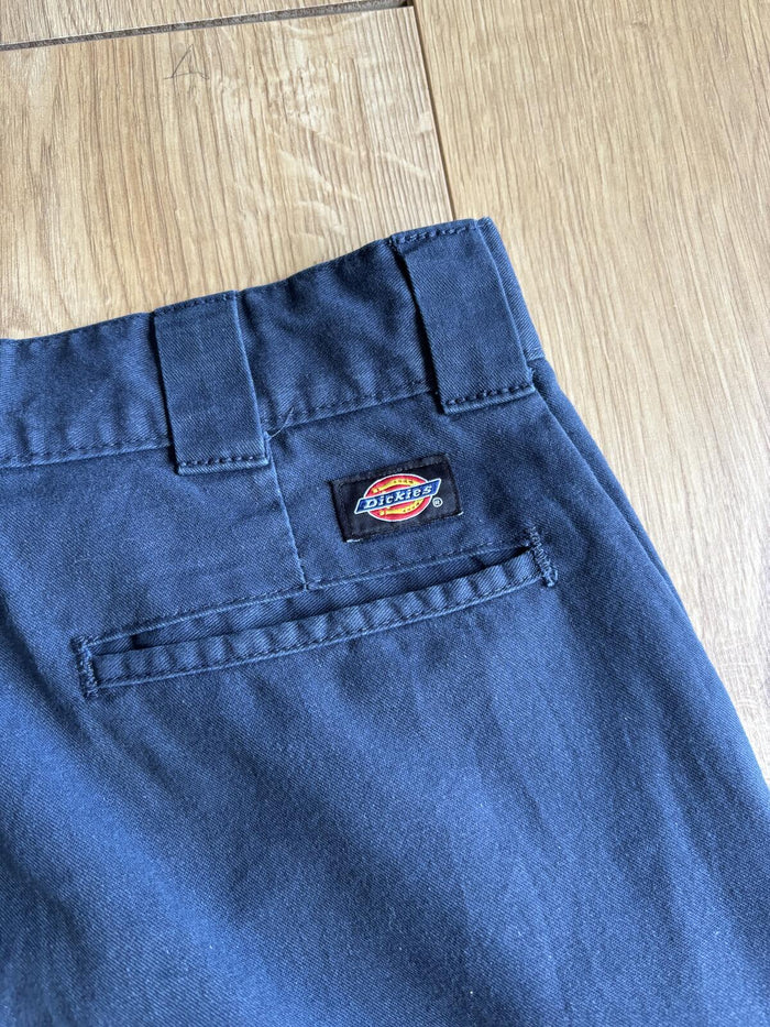 Dickies cargo work trousers navy blue straight leg